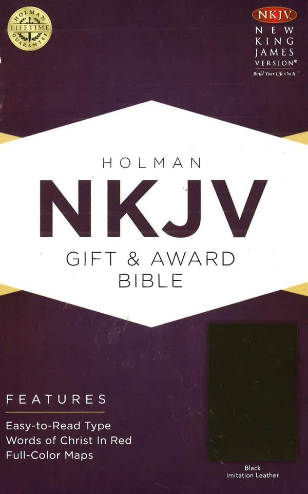 NKJV Gift & Award Bible, Black Imitation Leather Online Sale