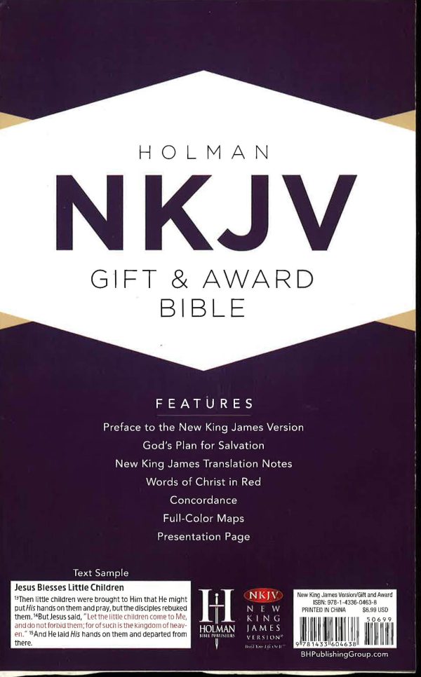 Nkjv Gift & Award Bible, Brown Imitation Leather on Sale